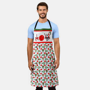 Pickleball Joy Christmas Party Santa Paddles Schürze