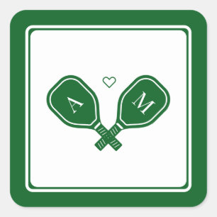 Pickleball Junggesellinnenabschied Quadratischer Aufkleber