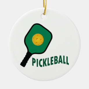 Pickleball Keramik Ornament