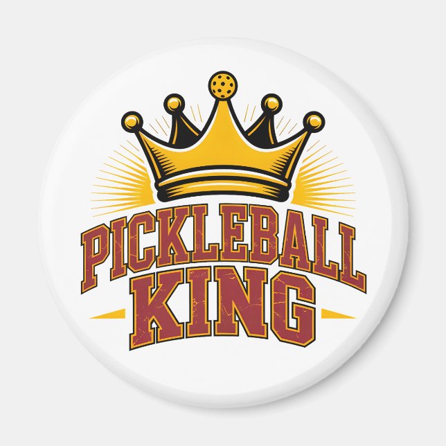 Pickleball King Magnet (Vorne)