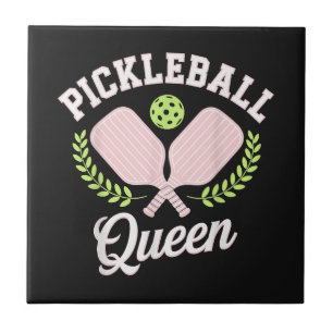 Pickleball Königin Lustiger Pickleball Spieler Fliese