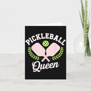 Pickleball-Königin lustiger Pickleball-Spieler Karte