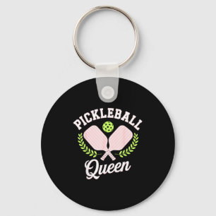 Pickleball-Königin lustiger Pickleball-Spieler Schlüsselanhänger