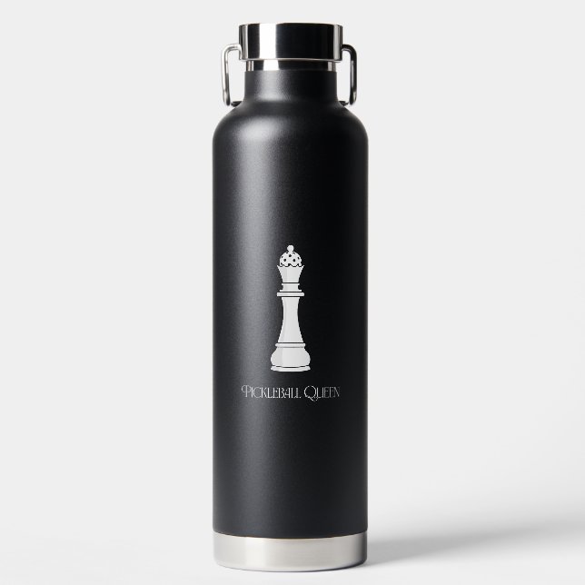 Pickleball-Königin Trinkflasche (Vorderseite)