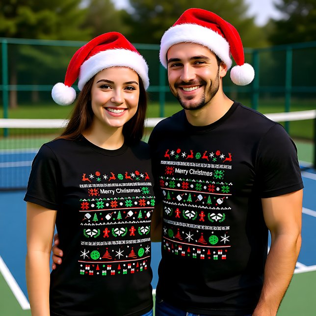 🎅 Pickleball 🎄 laide style Sweat de Noël (🎅 Pickleball🎄 Ugly Christmas Sweater style)