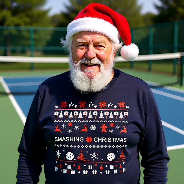 🎅 🎄 Pickleball 🎄 laide style Sweat de Noël (🎅🎄 Pickleball🎄 Ugly Christmas Sweater style)