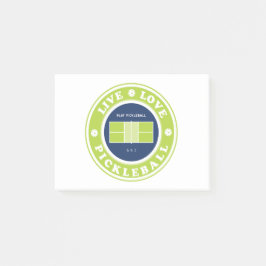 Pickleball: Lebensabend Post-it Klebezettel