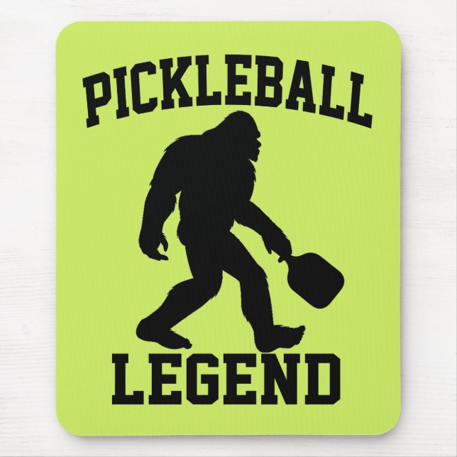 Pickleball Legend Funny Bigfoot Mousepad (Vorne)