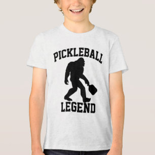 Pickleball Legend Funny Bigfoot Tri-Blend Shirt