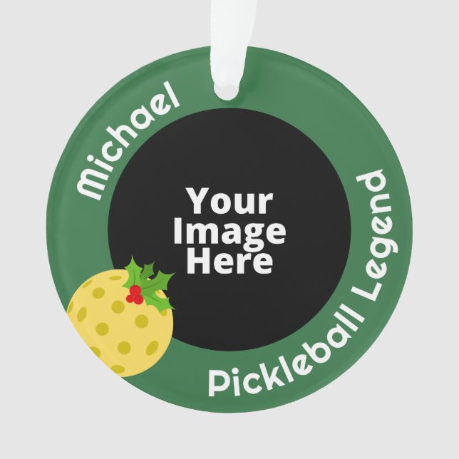 Pickleball Legend Photo personnalisée Noël (devant)