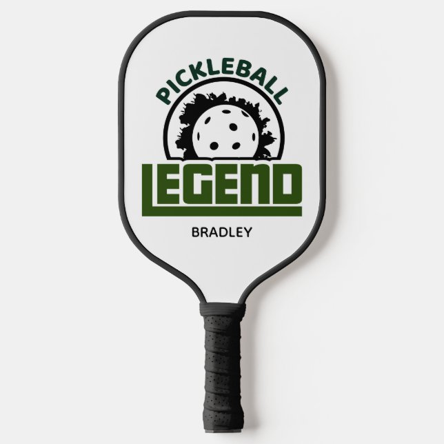 Pickleball Legend Typografy Personalisiert Name Pickleball Schläger (Vorderseite)