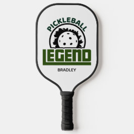Pickleball Legend Typografy Personalisiert Name Schläger