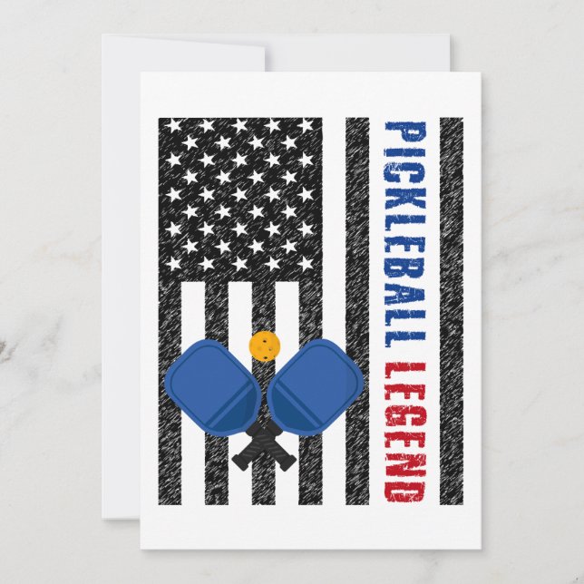 Pickleball Legend USA Einladung (Vorderseite)