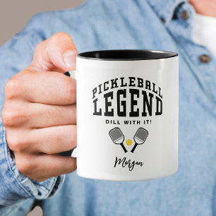 Pickleball-Legende Benutzerdefinierter Name Zitat Tasse