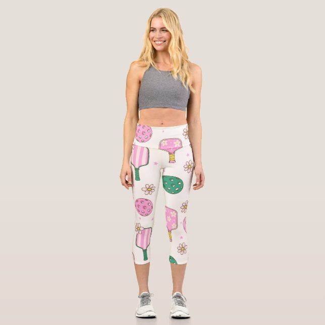 Pickleball-Leggings  Capri Leggings (Vorderseite)