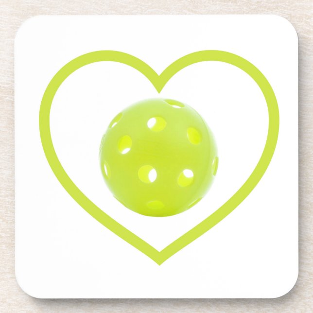 Pickleball-Liebe Getränkeuntersetzer (Vorderseite)