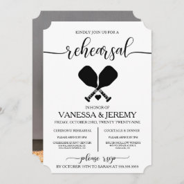 Pickleball Liebe Probe Abendessen Einladung