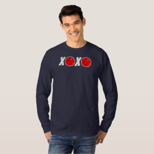 Pickleball-Liebe Valentine XOXO Rote Pickleballs T-Shirt