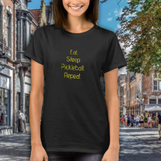 Pickleball-Liebhabertraum: Geschenke für sie gelb T-Shirt