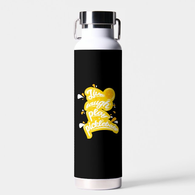 Pickleball - Live Laugh Play Pickleball Trinkflasche (Vorne)
