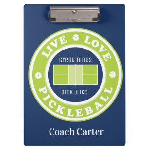 Pickleball: Live, Liebe, Pickleball, benutzerdefin Klemmbrett