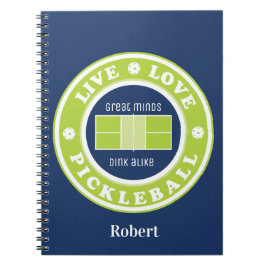 Pickleball: live, Liebe, Pickleball, benutzerdefin Notizblock