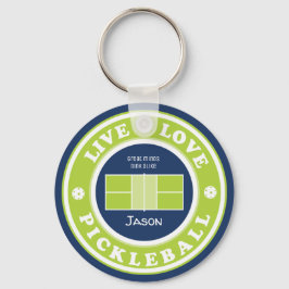 Pickleball: live, Liebe, Pickleball, benutzerdefin Schlüsselanhänger