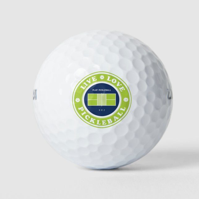 Pickleball: Live-Live-Pickleball Golfball (Vorderseite)