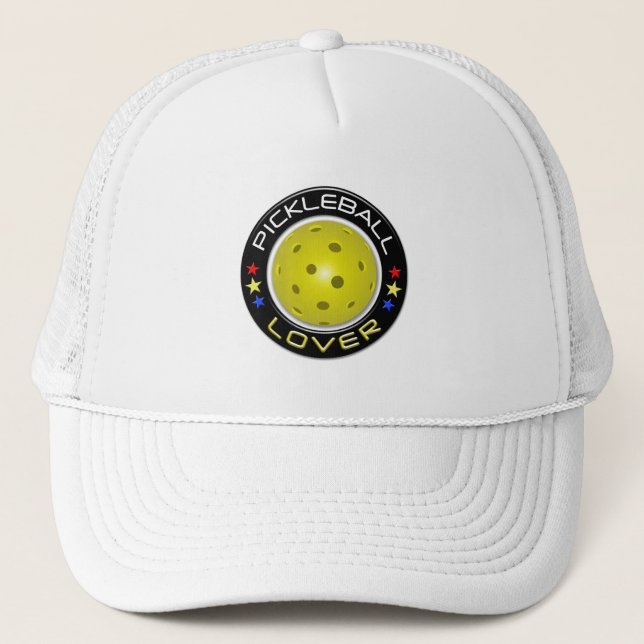 Pickleball Lover 1 Hat Truckerkappe (Vorderseite)
