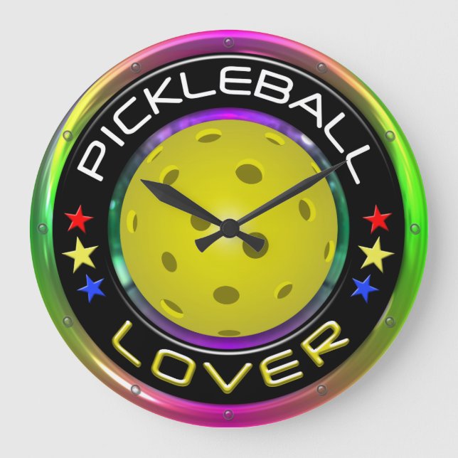 Pickleball Lover 1R Optionen große Uhr (Vorderseite)