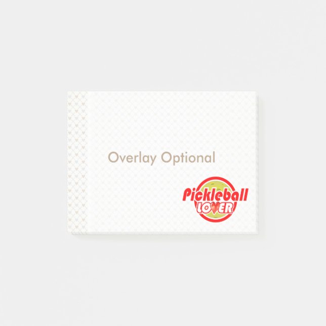 Pickleball Lover 2-2B Bildoptionen Post-it Klebezettel (Vorderseite)