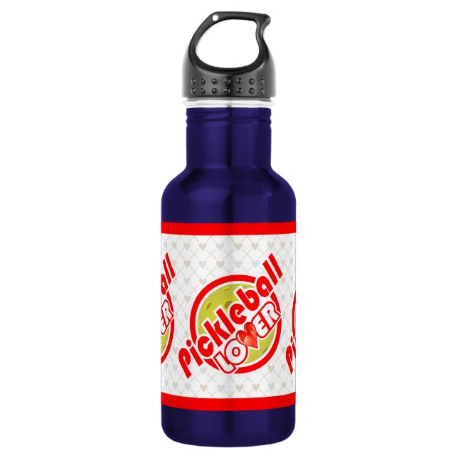 Pickleball Lover 2A Optionen Trinkflasche (Vorderseite)