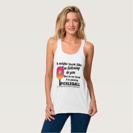 Pickleball Lover in meinem Kopf spiele ich Pickleb Tank Top