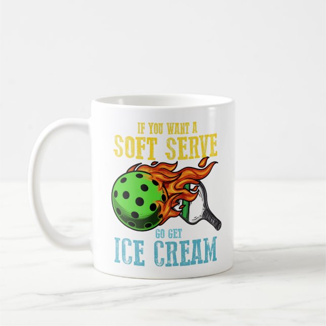 Pickleball Lover Sportgeschenk Kaffeetasse (Links)