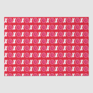 Pickleball Lover Valentine XOXO Pickleballs Seidenpapier