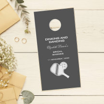 Pickleball Lovers Brautparty Black & White