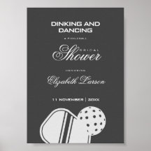 Pickleball Lovers Brautparty Black & White