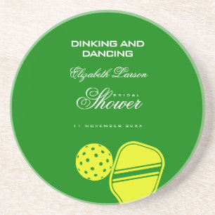Pickleball Lovers Brautparty Neon Theme Getränkeuntersetzer