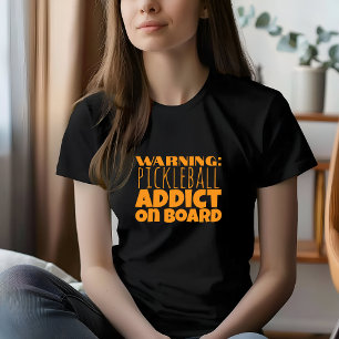 Pickleball Lovers drôle slogan orange T-Shirt