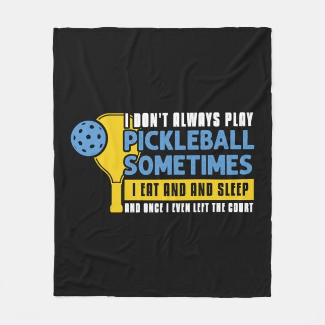 Pickleball Lovers Funny Pickleball Fleecedecke (Vorderseite)
