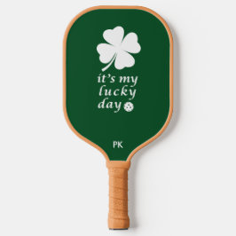 Pickleball Lucky Day Kleeblatt Funny Green Pickleball Schläger