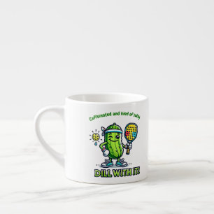 Pickleball Lustige Kaffeetasse Trinkgeschirr Küche Espressotasse