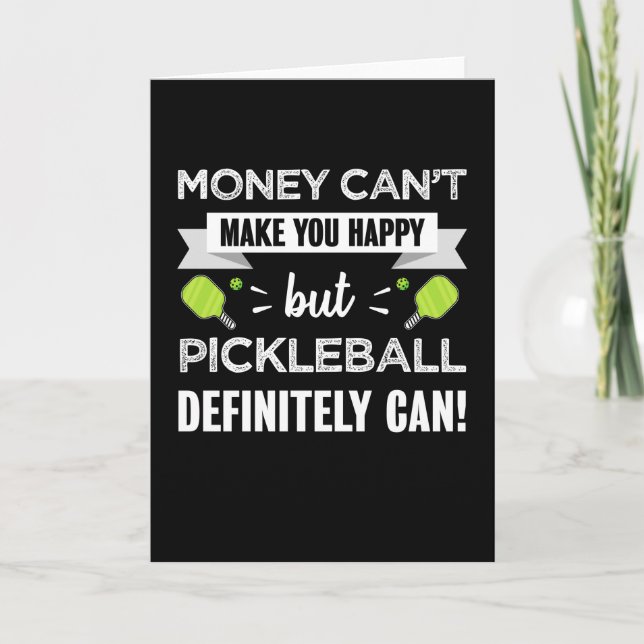 Pickleball macht dich glücklich, Dink Fan Geschenk Karte (Vorderseite)