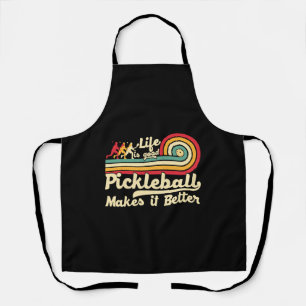 Pickleball macht es besser Retro Pickleball Schürze