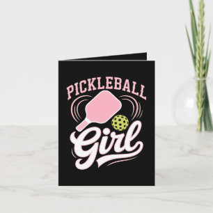 Pickleball-Mädchen-Spielerin Feiertagskarte