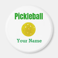 Pickleball Magnet Personalisiert mit Ihrem Namen