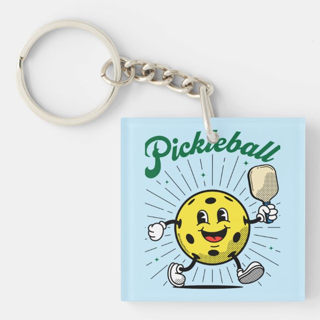 PICKLEBALL MASCOT von Pickleball Playerz Schlüsselanhänger (Vorderseite)