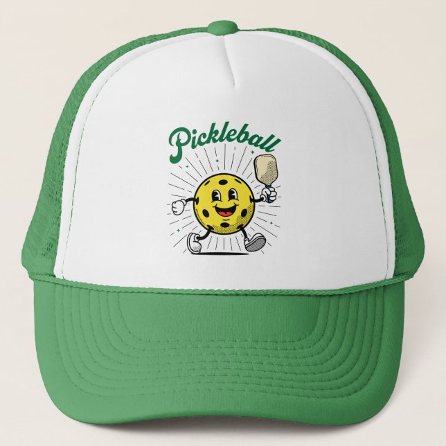 PICKLEBALL MASCOT von Pickleball Playerz Truckerkappe (Vorderseite)