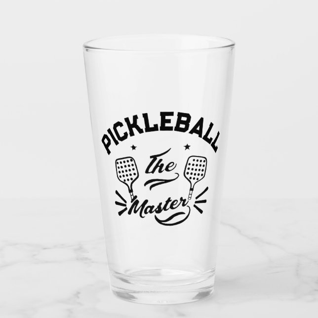 Pickleball Master Glas (Vorderseite)