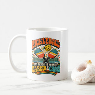 Pickleball Mein Lieblings-Cardio und Chaos Kaffeetasse